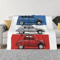 Citro?n 2CV red, white and blue Throw Blanket Soft Blanket Fluffy Shaggy Blanket Designer Blankets blankets for winter.