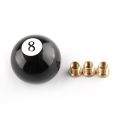 Universal Round Shifter Knob Head Black 8 Ball Racing Acrylic Gear Shift Knob SK-1003-8. 
