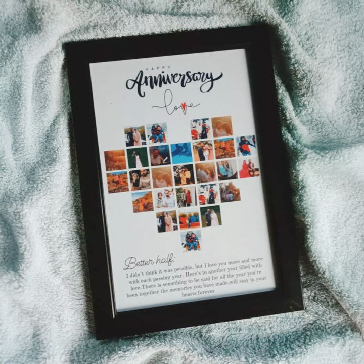 Heart-Shaped Decorative Photo Frame, Perfect Gift for Anniversaries, Weddings, Birthdays, Valentine’s