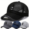Summer Baseball Cap UV Protection Sun Visors Hat Breathable Mesh Outdoor Hiking Fishing Cap Adjustable Snapback Sun Cap Hat.