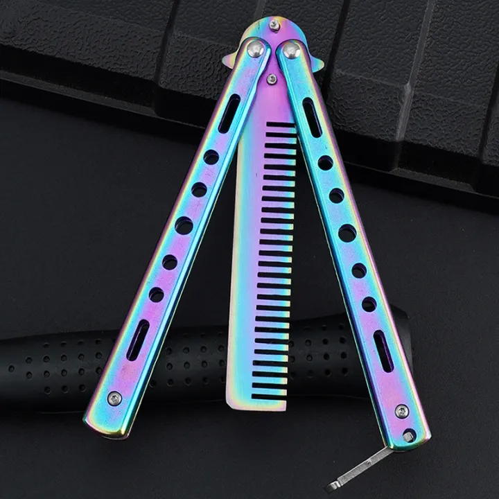 Portable%20Butterfly%20Training%20Knife%20Foldable%20CSGO%20Balisong%20Trainer%20Pocket%20Flail%20Knife%20Uncut%20Blade%20Butterfly%20Comb%20For%20Training%20Tool%20-%20Image%203