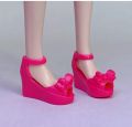1/6 Doll Shoes Flatform Bow Shoes 30cm Doll Decors Girl Collection Toys DIY Playing Doll Accessories Shoes.