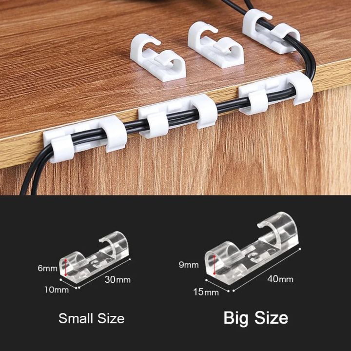 Adhesive%20Cable%20Clips%20Wire%20Holder%20for%20Wall%20Clear%20Strong%20Self-Adhesive%20Stickers%20Cord%20Management%20Organizer%20for%20Desk%20Car%20Office%20Home%20-%20Image%202