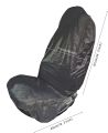 AUTO HIGH Waterproof Car Seat Covers Front Pair Nylon Seat Protector Universal for Most Car, Van, SUV, Truck - Black. 