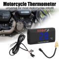 12V 0~120°C Monitor Motorcycle Thermometer Water Tank Retrofit Temperature Meter Indicator Warning With Sensors. 