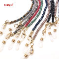 Handmade Fashion Reading Glasses Chain For Women Sunglasses Cords 3mm Electroplated Lanyard Beaded Eyewear Masks  Wholesale. 