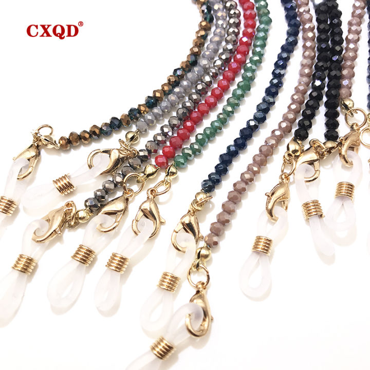Handmade%20Fashion%20Reading%20Glasses%20Chain%20For%20Women%20Sunglasses%20Cords%203mm%20Electroplated%20Lanyard%20Beaded%20Eyewear%20Masks%20%20Wholesale%20-%20Image%204