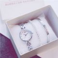 Luxury Fashionable watch for girls stylish analog handmade with bracelet watch set new arrival. 