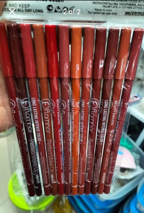 fitess%20Mme%20Flonner%20lipliner%2012%20pcs%20&%206%20pcs%20Set%20Flonner%20wooden%20Lipstick%20-%20Image%205