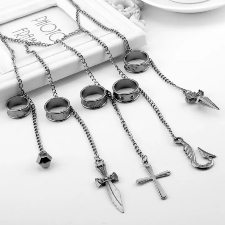 Anime%20Hunter%20x%20Hunter%20Kurapika%20Chain%20Rings%20Women%20Men%20Cosplay%201:1%20Metal%20Pendant%20Clothing%20Accessories%20Jewelry%20Props%20-%20Image%202