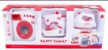 JUMBO SIZE HAPPY FAMILY BRAND B/O WORKING 3 PIECE HOUSE HOLD SET (RANDOM COLORS). 