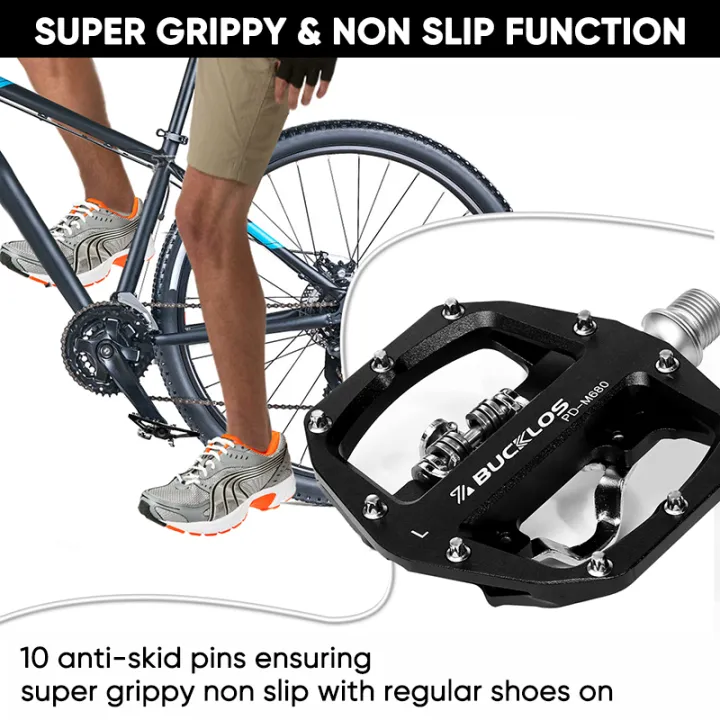 BUCKLOS%20Mtb%20Pedals%20for%20Bicycle%20Dual%20Function%20Mountain%20Bike%20Pedal%20Platform%20Clip%20Flat%20Pedals%20Fit%20SPD%20MTB%20Bicycle%20Paddle%20Bike%20Part%20-%20Image%207