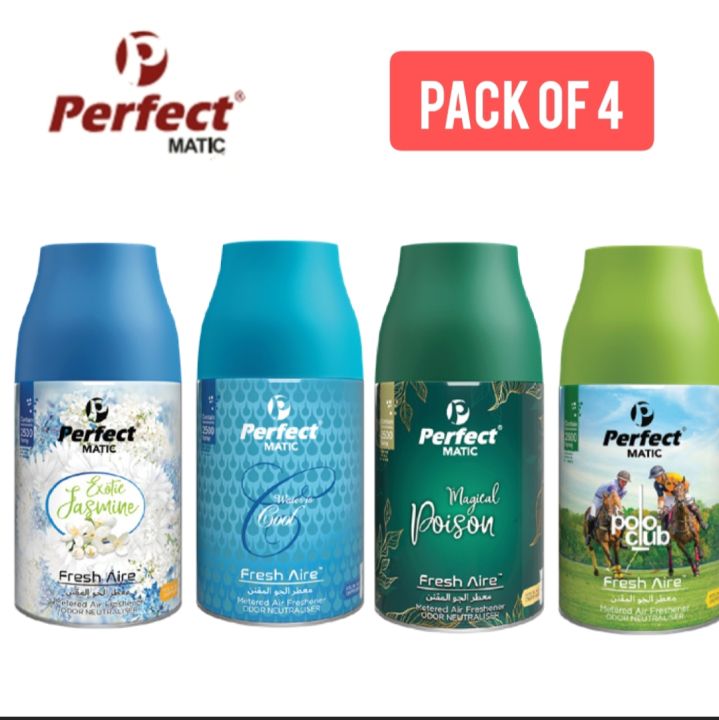 Perfect Auto Air Freshener Dispensar Refill - Pack of 4