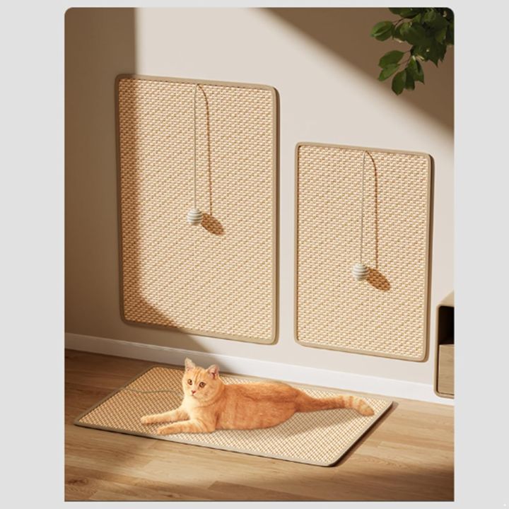 Cat Sisal Mat Furniture Wall Anti-Scratch Pad Wear-resistant Cat Scratching Board for Cat Paw Training Protect Couch and Carpets