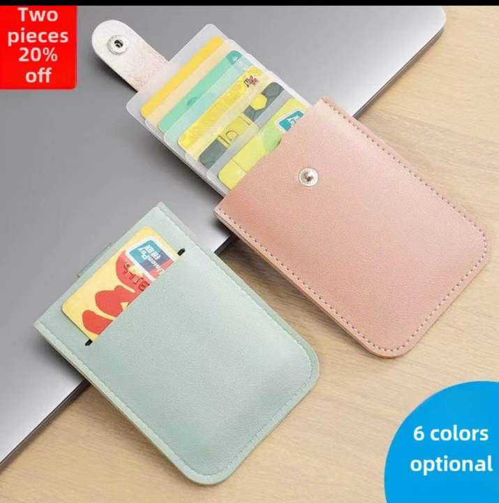 Lather card holder multi card holder id card holder