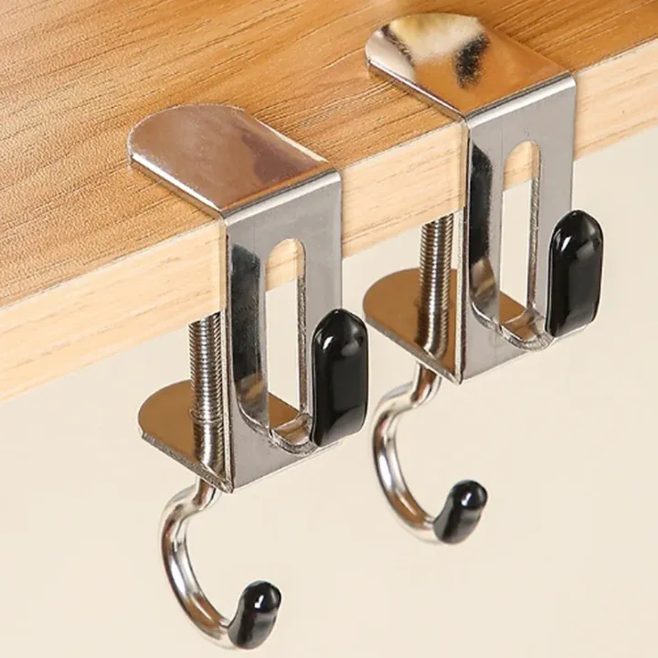 360° Rotatable Steel Table Hooks - Detachable, Non-Destructive ...