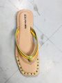 New Design Flat and Slim Two Ribbon Exclusive Fashionable Slipper Sandal For ladies Girls and Women's. | Two Fita. 