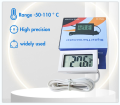 Mini LCD Car Digital Thermometer Hygrometer Temperature Indoor Outdoor Temperature Sensor Humidity Meter Gauge Instruments. 