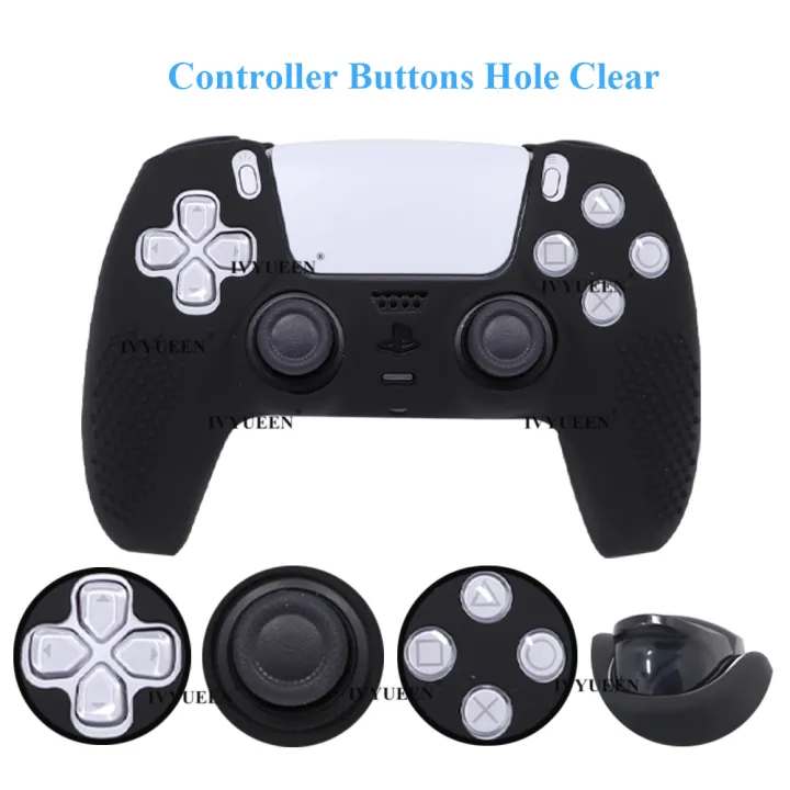 IVYUEEN%20Studded%20Protective%20Cover%20Skin%20for%20PlayStation%205%20DualSense%20PS5%20Controller%20Silicone%20Gamepad%20Case%20ThumbSticks%20Grips%20-%20Image%206