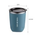 300ml Thermos Cup Men's and Women's Exquisite Portable Cup 304 Stainless Steel Simple Water Cup Office and Home Milk Coffee Cup. 