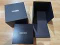 Seiko box Seiko box Seiko watch box Seiko watch box genuine Seiko watch box Black 2 layer. 