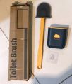 New Design Cloud Shape Silicone Toilet Brush with Box and Self Adhesive Sticker. 