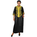 African Attire For Women Abaya Embroidery Plus Size Elegant Party Church Dress.