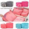 6 pcs Travel Storage Bag Set Luggage Divider Container Travel Suitcase Organizer Clothes Pouch Storage Case. 