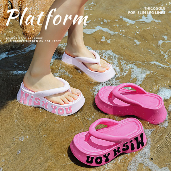 Summer%20Fashion%20Chunky%20Platform%20Flip%20Flops%20Women%20Outdoor%20Letter%20Printing%20Thick%20Bottom%20Slippers%20Woman%20Anti%20Slip%20Beach%20Sandals%20-%20Image%202