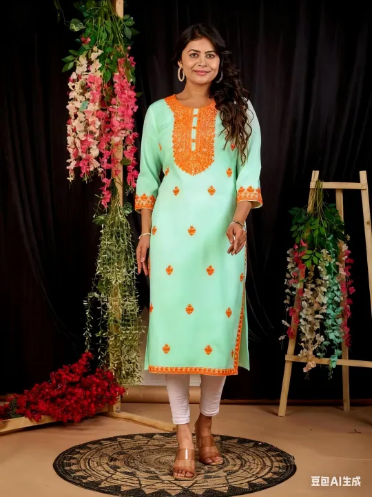 Muslim%20Women's%20Casual%20Fashionable%20Comfortable%20Straight%20Tube%20Casual%20Ethnic%20Turkish%20Abaya%20National%20style%20Abito%20Donna%20Musulmana%20-%20Image%202