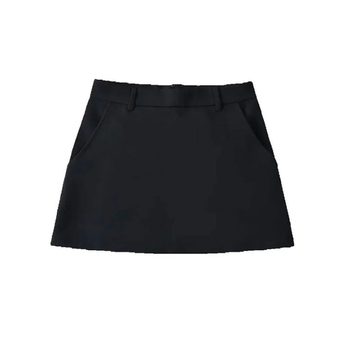 Mooyufon%20Women%20Fashion%20Solid%20Back%20Zipper%20A-Line%20Mini%20Skirt%20Vintage%20High%20Waist%20Female%20Chic%20Lady%20Skirts%20-%20Image%202