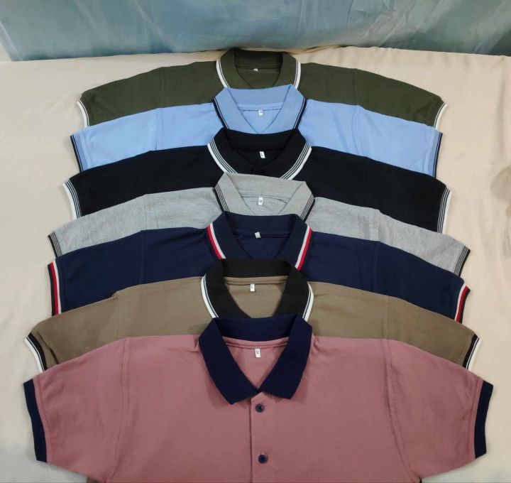 Polo%20t-shirt%20color%20Plus%20Men's%20Half%20Sleeve%20Tailored%20Fit%20Light%20Blue%20Casual%20T-Shirt%20-%20Image%208