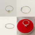 4Pcs 100% Real Chandi NoseRing, Silver Girls Nose Bail, Piercing Nathli For Girls (With Box). 