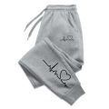 Hot Sales Womens Sweatpants Daily Casual Pants High Quality Fitness Tracksuit Trousers Heart Print Street Sport Jogging Pants.