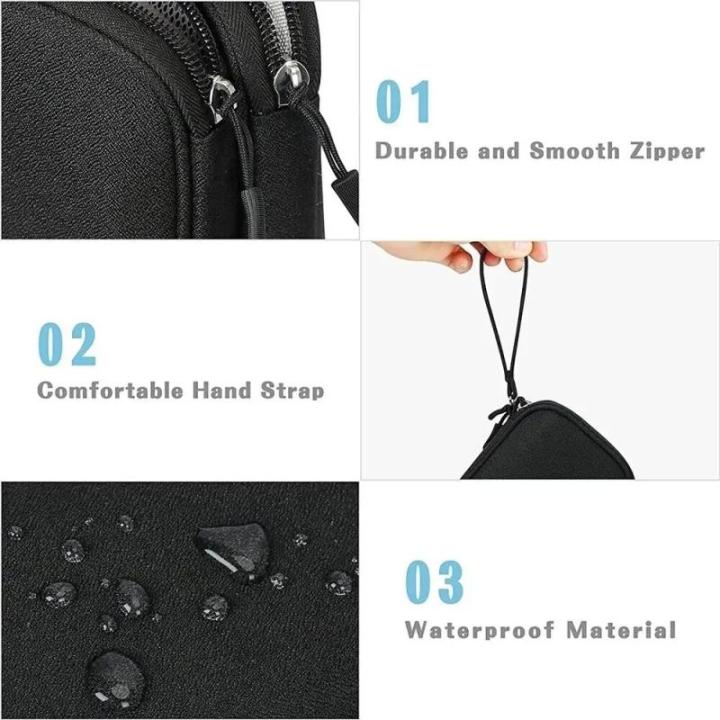 1PCS%20Grey/Black/Pink/Navy%20NEW%20Travel%20Organizer%20Bag%20Cable%20Storage%20Organizers%20Pouch%20Carry%20Case%20Portable%20Double%20Layers%20Storage%20Bags%20-%20Image%205