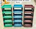 Book Rack / Storage Rack / Book Shelf 5 Layer Multipurpose Plastic Organizer. 