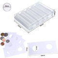 10-100pcs 21/23/25--45mm Coinning Capsules Storage Box Clear Plastic Coinning Cases Holders Protector Coinning Capsules Storage. 