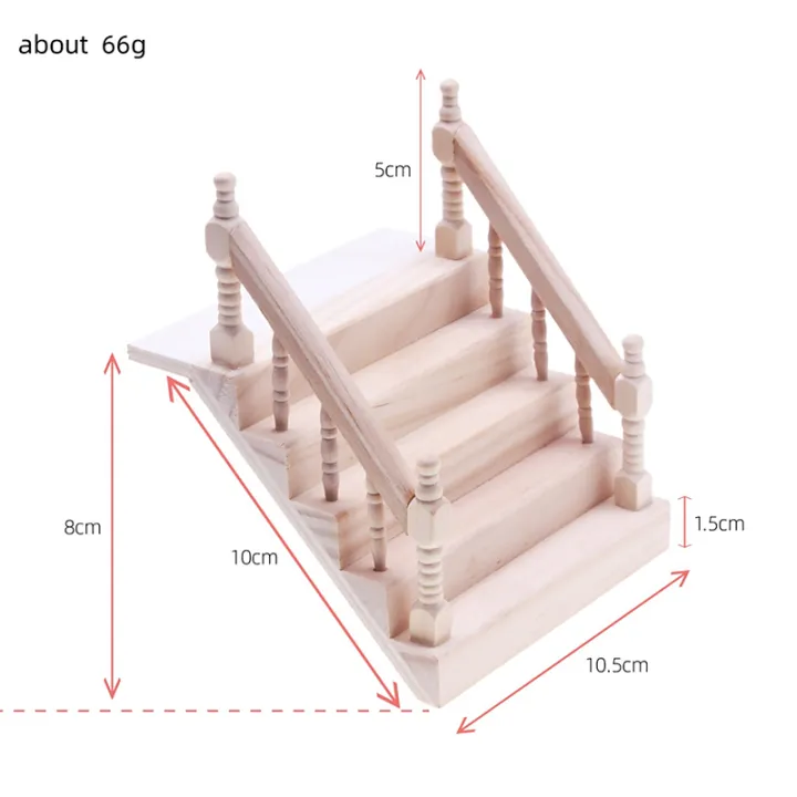 1:12%20Dollhouse%20Miniature%20Handrail%20Staircase%20Wooden%20Scene%20Plain%20Stairway%20Models%20Mini%20Stair%20Furniture%20Room%20Decor%20-%20Image%205