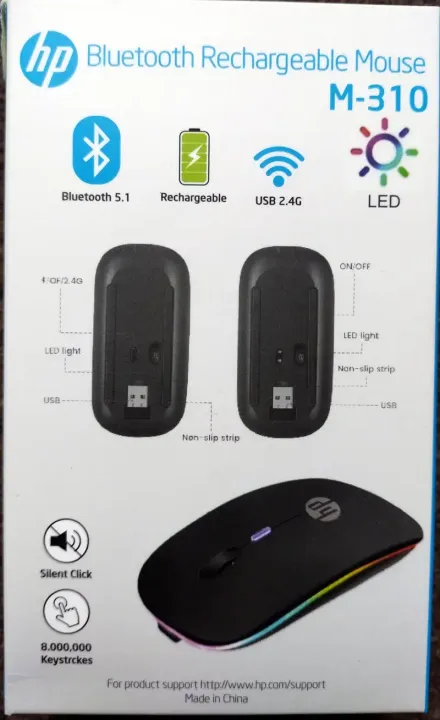 HP%20Ultra%20Slim%20Dual%20Mode%20Bluetooth%20mouse%20Rechargeable%20Battery%20Gaming%20RGB%20USB%20Wireless%20Optical%20Mouse%20With%20Silent%20Clicks%20Black%202.4G%20Backlit%20Mice%20%E2%80%93%20Plug%20and%20Play%20-%20Image%207