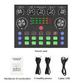 V8S Professional Sound Card with Voice Changer - 10 Sound Effects for PC Gaming, Karaoke, Live Streaming & Recording Studio. 