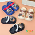 Cute Ninja Pattern Children's Slippers Summer Boys' Garden Shoes Soft Bottom Indoor Baby Outdoor Beach Sandals.