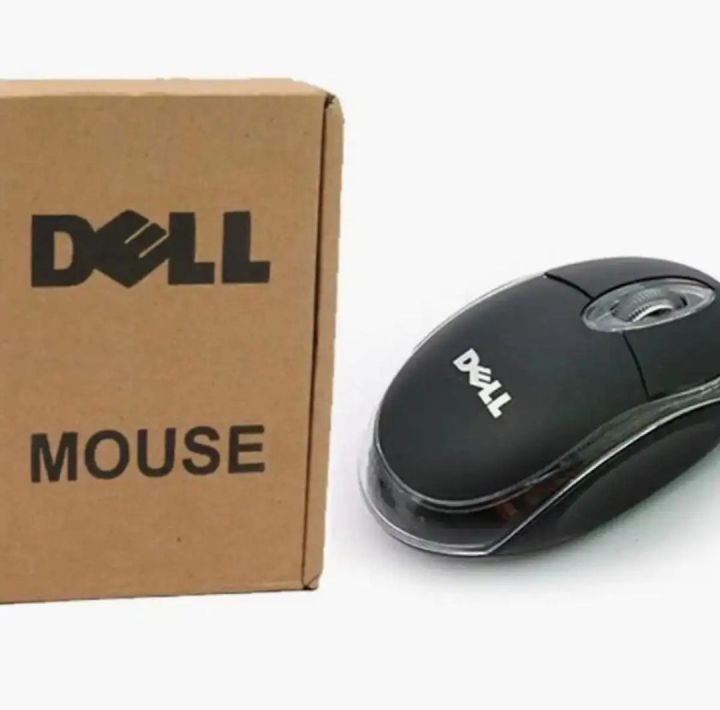 Dell optical USB wired mouse box