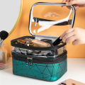 Double portable large capacity makeup bag Korean version Ringer travel multifunctional toiletry bag portable storage bag.