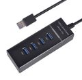 Mini USB HUB 3.0, 5Gbps, 4 Ports Micro Splitter Adapter, 1.2 Meter, USB Connector. 