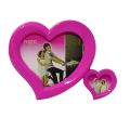 New Style Double Heart Photo Frame | Premium Quality Plastic Material | Kids Side Table Picture Frame. 