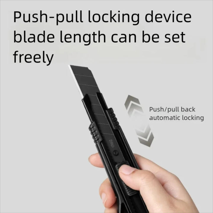 Deli%20Heavy%20Duty%20Utility%20Knife%20%20Black%20SK5%20Carbon%20Steel%20Blades%209mm/18mm/Auto-Retractable%20Box%20Cutter%20for%20Cardboard%20Cartons%20-%20Image%204