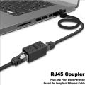 Ethernet Cable Extender, RJ45 Cat 5 Cat 6 Cat6a Coupler, Extender Connector - Ethernet Coupler Female to Female. 
