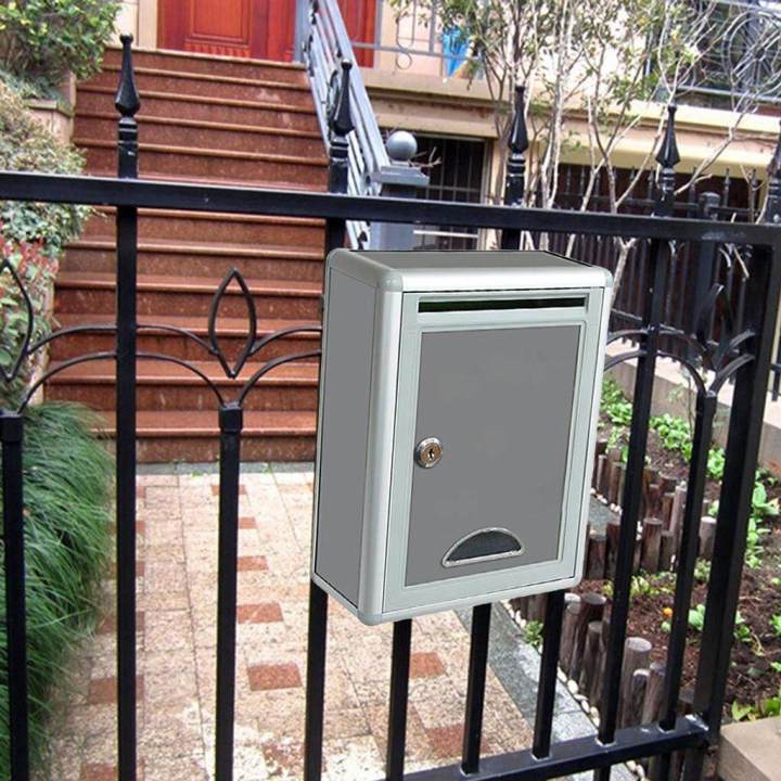 Postbox,%20Mailbox,%20Letter%20Box,%20Electricity%20Bill%20Box,%20Letter%20Box,%20Retro%20Aluminum%20Mail%20Post%20Box,%20Outdoor%20Storage%20Box,%20Lockable%20Mailbox,%20Wall%20Mount%20-%20Image%204