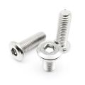M2 M2.5 M3 M4 M5 M6 M8 Large Flat Hex Hexagon Socket Allen Head Connect Joint Bolt Furniture Rivet Screw 304 A2 Stainless Steel. 