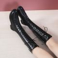 Winter New Style Round-toe Thick-soled Cross-strap Fashionable Motorcycle Boots, Comfortable Non-slip Trendy Women's Boots.
